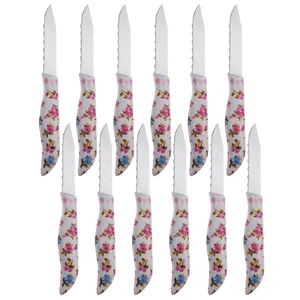 کارد میوه خوری رومانتیک مدل Z45 مجموعه 12 عددی