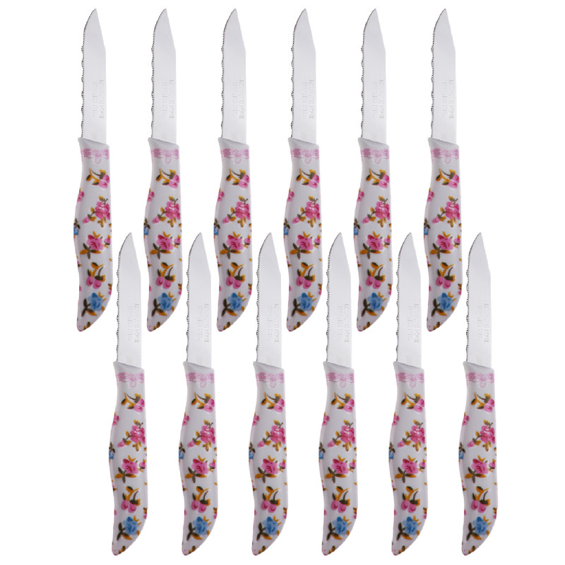 کارد میوه خوری رومانتیک مدل Z45 مجموعه 12 عددی