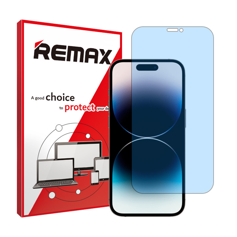 محافظ صفحه نمایش آنتی بلو ریمکس مدل HyBLU مناسب برای گوشی موبایل اپل iPhone 14 Pro Max