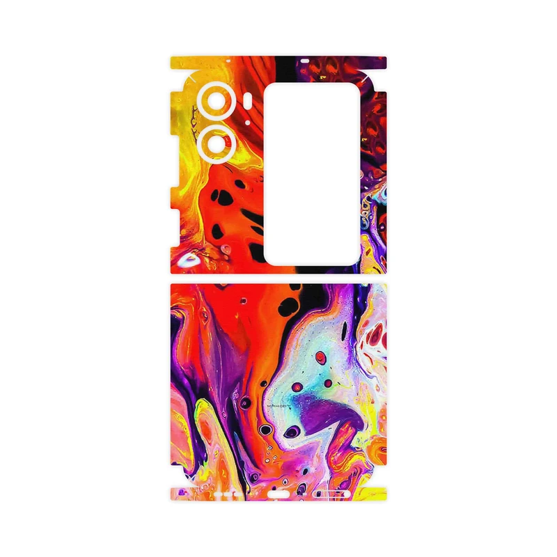 برچسب پوششی ماهوت مدل Abstract Oil Art-FullSkin مناسب برای گوشی موبایل اپو Find N2 Flip