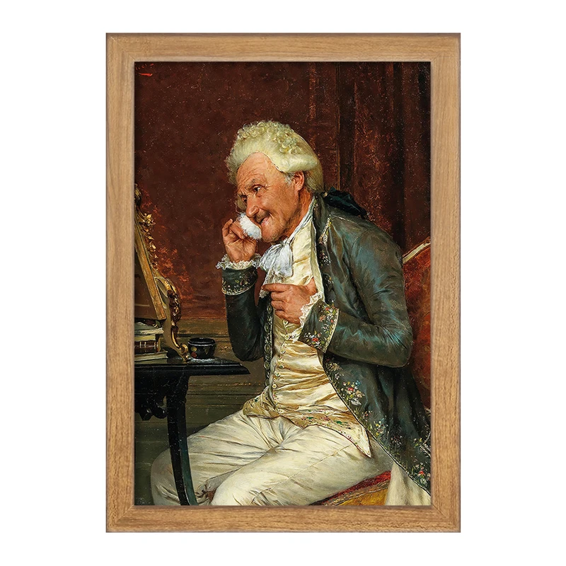 تابلو خندالو مدل نقاشی پد آرایشی اثر آرتورو ریچی کد F12168