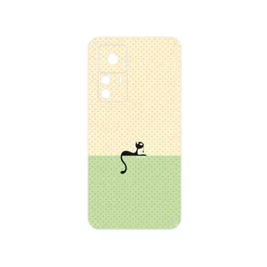 MAHOOT Minimal Internet Cat Icon Cover Sticker for Xiaomi 12T Pro