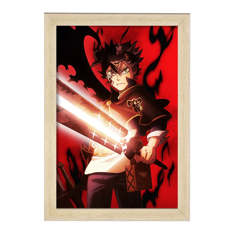 تابلو خندالو مدل آستا انیمه بلک کلاور Black Clover  کد 11705