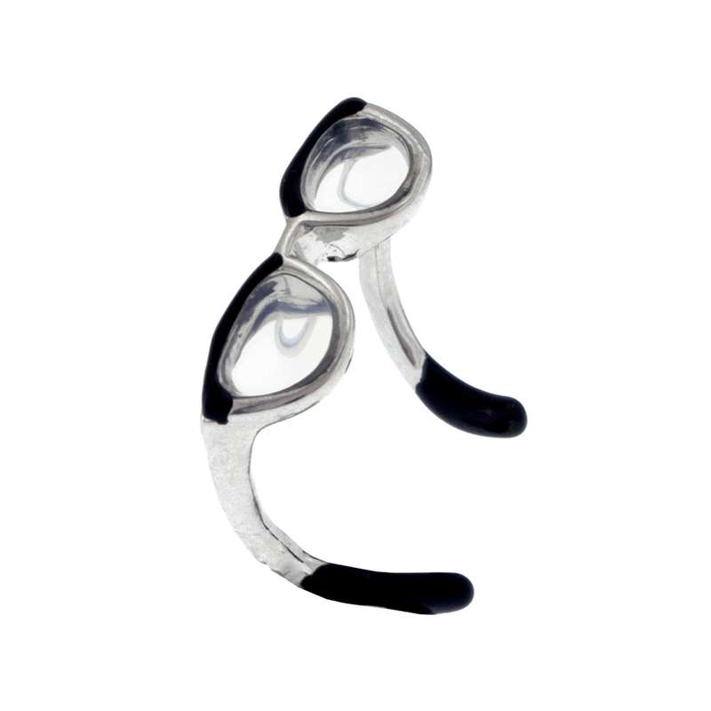 بند انگشتی زنانه برانت مدل عینک مینیاتوری بند انگشتی زنانه برانت مدل عینک مینیاتوری