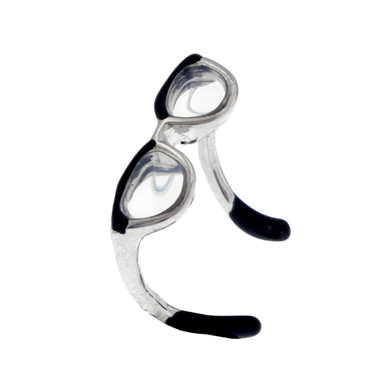 بند انگشتی زنانه برانت مدل عینک مینیاتوری بند انگشتی زنانه برانت مدل عینک مینیاتوری