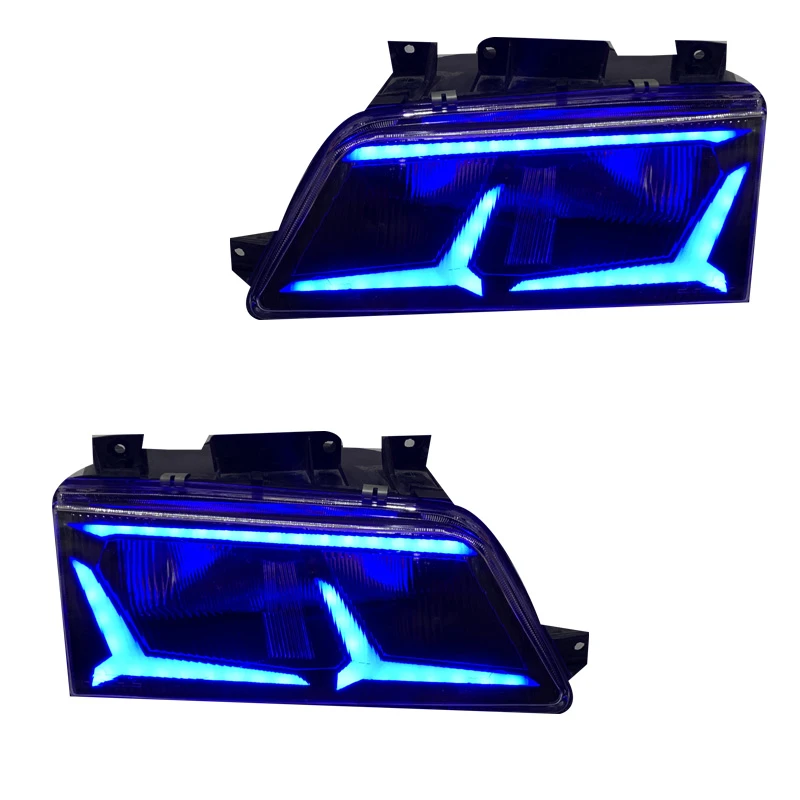 چراغ جلو خودرو گروه پژوهش صنعت مدرن مدل اونادور مولتی کالر مناسب برای پژو 405 بسته دو عددی