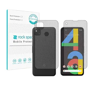 RockSpace HyGAM model gaming screen protector suitable for Google Pixel 4a mobile phone along with phone back protector