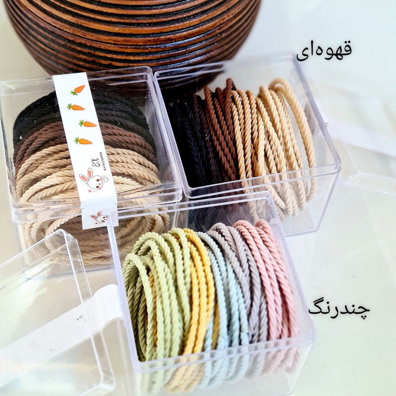 کش مو زنانه مدل لیزری قیطانی بزرگ کد brg 2525 بسته 50 عددی