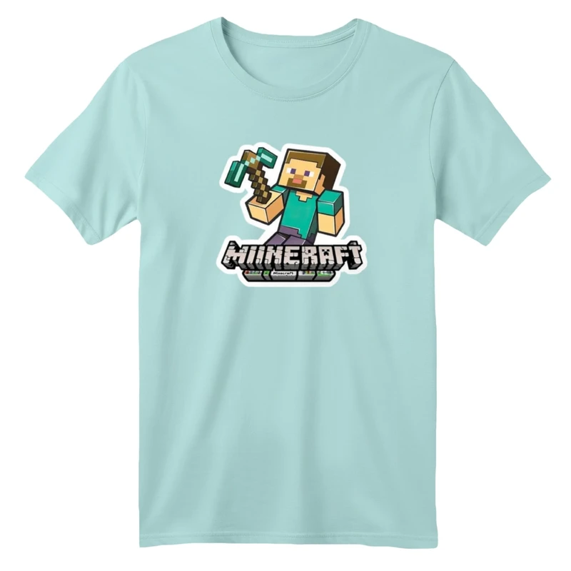 تی شرت آستین کوتاه بچگانه مدل ماینکرفت کد01  