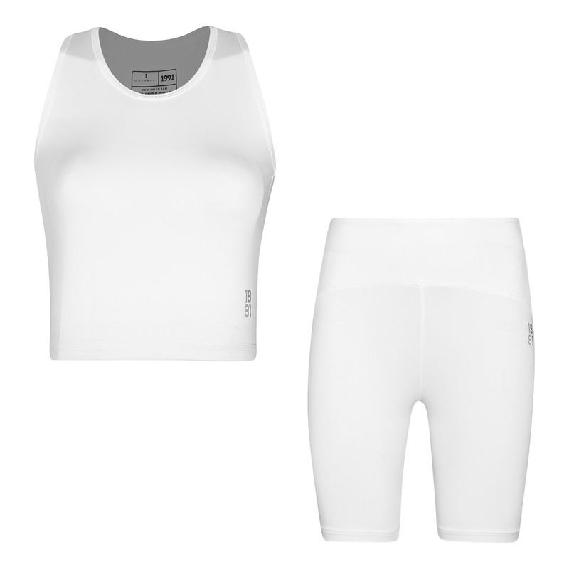 ست تاپ و شلوارک ورزشی زنانه نوزده نودیک مدل ST1925 W