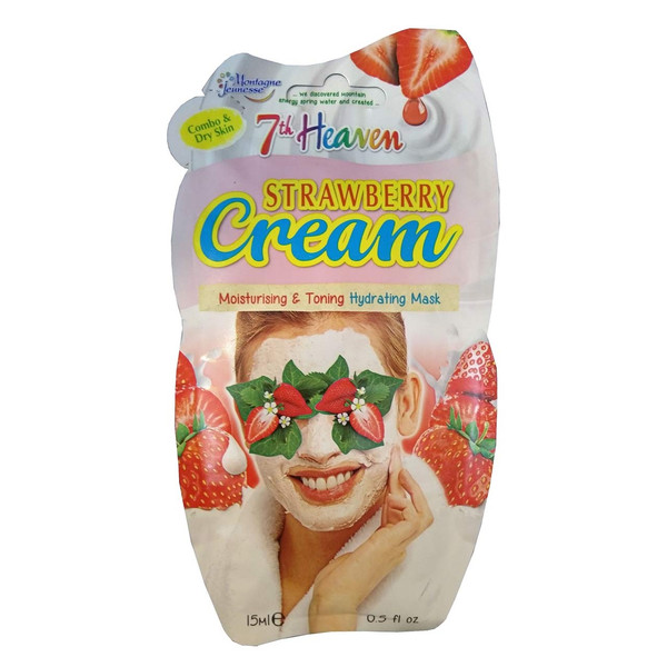 ماسک صورت مونته ژنه سری 7th Heaven مدل Strawberry Cream حجم 15میلی لیتر