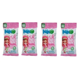دستمال مرطوب نینو کد 002 مجموعه 4 عددی