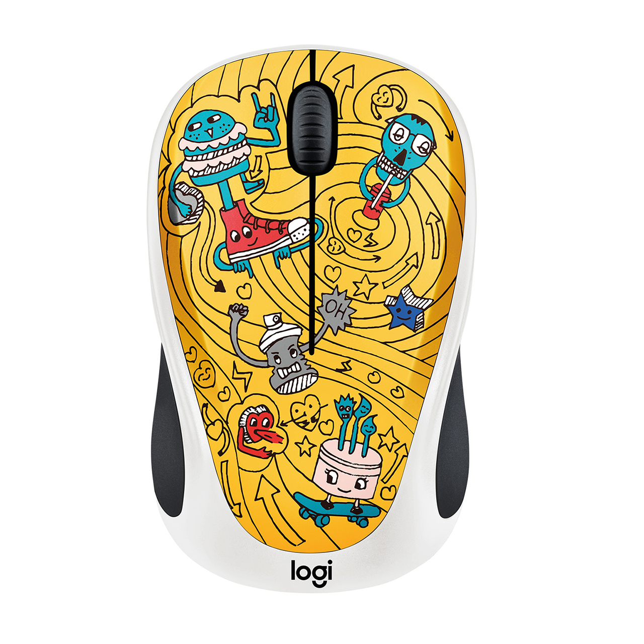 ماوس بی سیم لاجیتک مدل M238 طرح GO GO GOLD