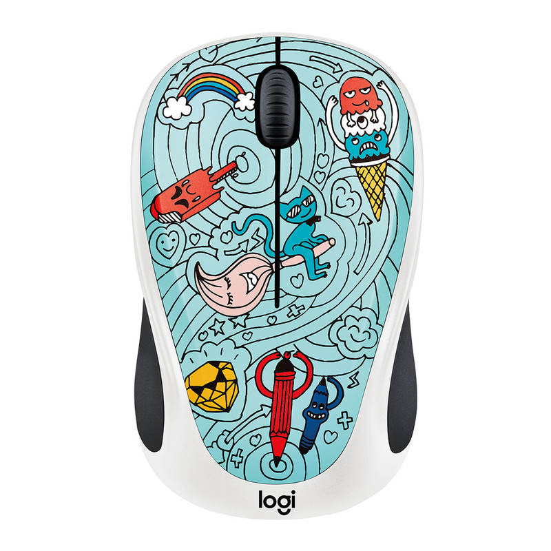 ماوس بی سیم لاجیتک مدل M238 طرح BEE BEE BLUE