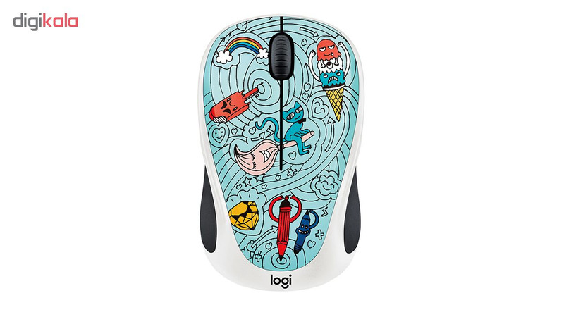 ماوس بی سیم لاجیتک مدل M238 طرح BEE BEE BLUE 1