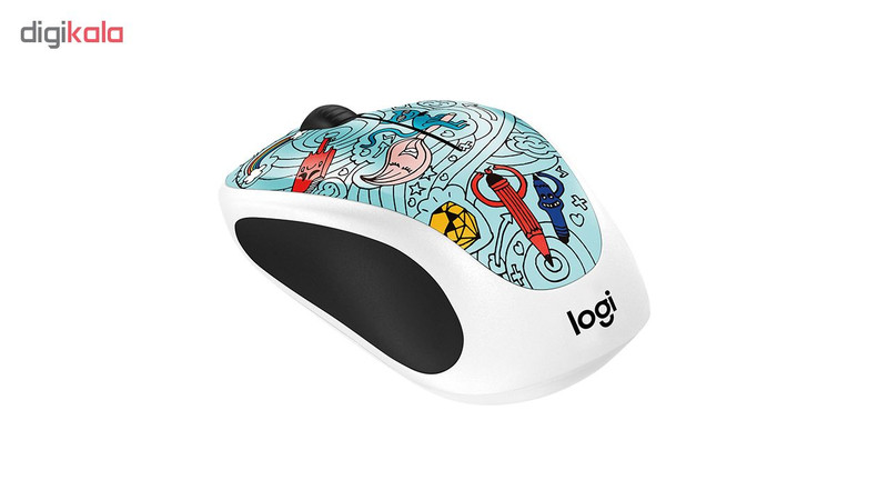 ماوس بی سیم لاجیتک مدل M238 طرح BEE BEE BLUE 2