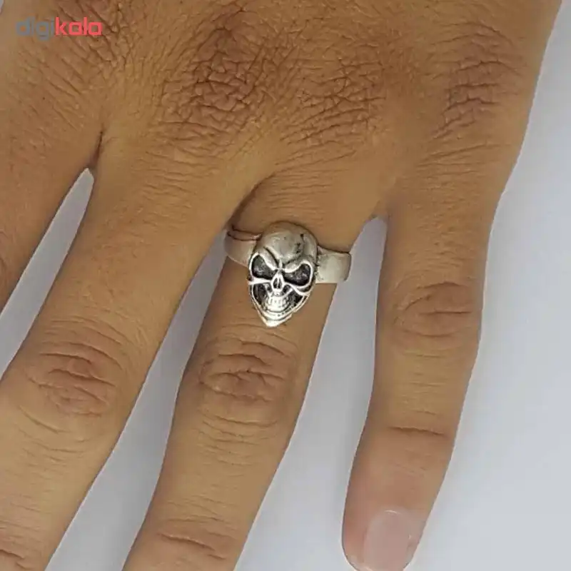 انگشتر مردانه طرح اسکلت کد ES 201