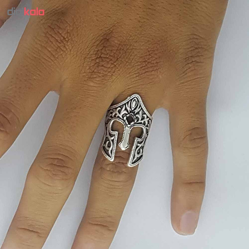 انگشتر مردانه طرح کلاه خود کد ES 202 انگشتر مردانه طرح کلاه خود کد ES 202