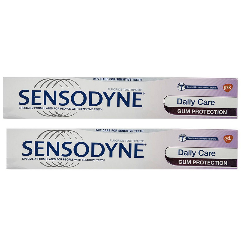 خمیر دندان سنسوداین سری Daily Care مدل Gum Protection حجم 75 میلی لیتر مجموعه 2 عددی