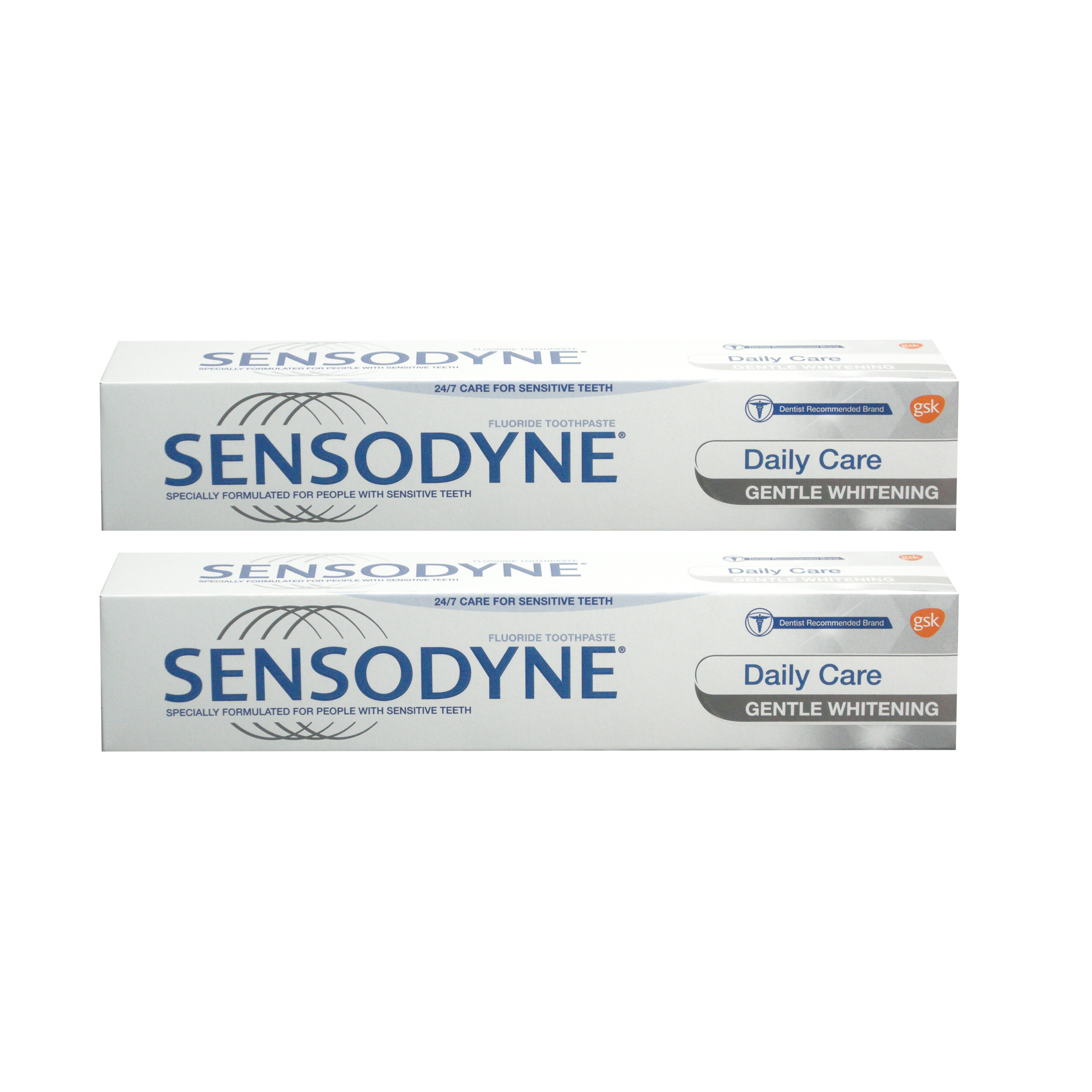 خمیر دندان سنسوداین سری Daily Care مدل Gentle Whitening حجم 75 میلی لیتر مجموعه 2 عددی