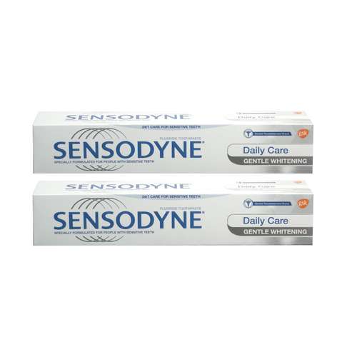 خمیر دندان سنسوداین سری Daily Care مدل Gentle Whitening حجم 75 میلی لیتر مجموعه 2 عددی