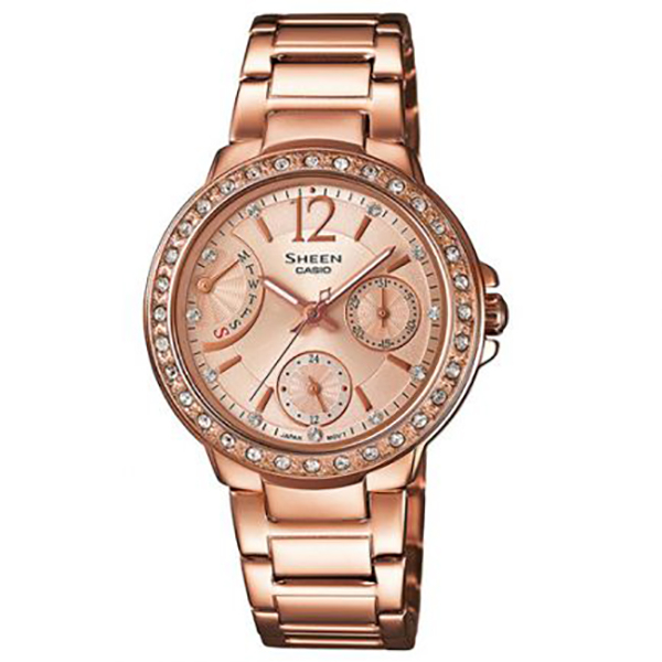ساعت مچی عقربه ای زنانه کاسیو کد SHE-3805PG-9A
