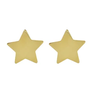 گوشواره طلا 18 عیار زنانه آمانژ طرح ستاره کد 408D2797