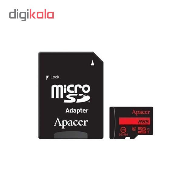 کارت حافظه microSDHC اپیسر مدل IPM کلاس 10 استاندارد UHS-I U1 سرعت 85MBps ظرفیت 128 گیگابایت به همراه آداپتور SD