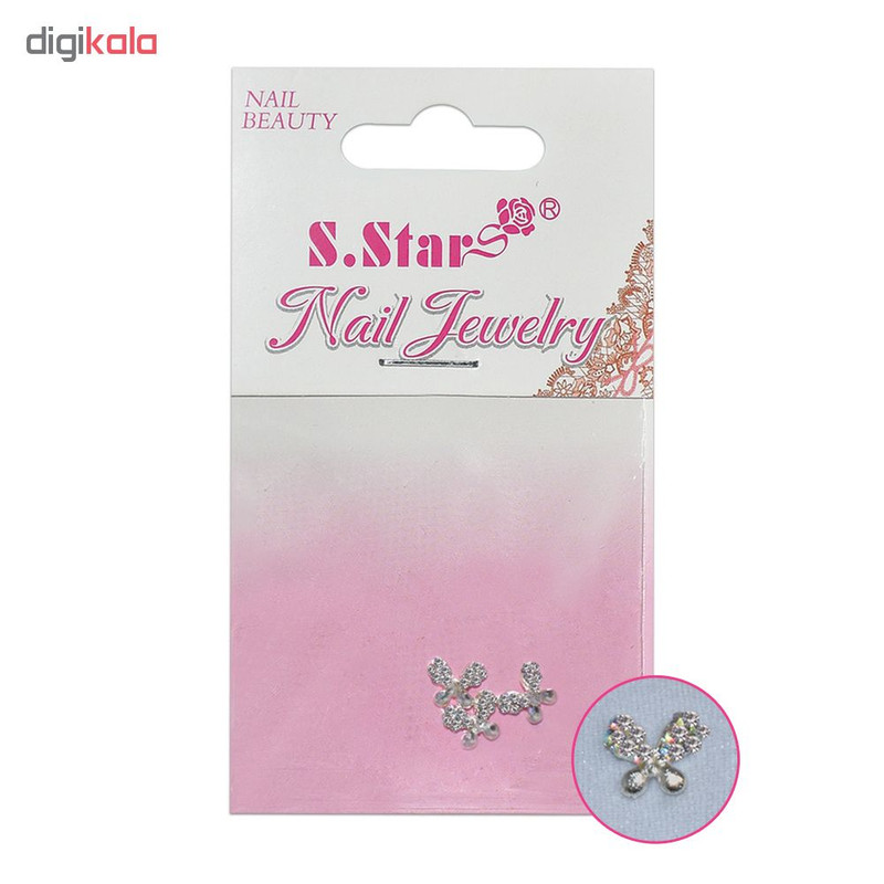 نگین ناخن اس.استار کد 2 بسته 3 عددی