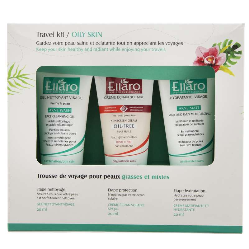 جعبه مراقبت از پوست مسافرتی الارو تحت لیسانس بسته 3 عددی