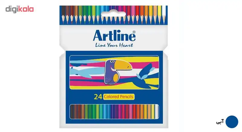 مداد رنگی 24 رنگ آرت لاین مدل ECP24-P/IL