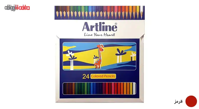 مداد رنگی 24 رنگ آرت لاین مدل ECP24-P/IL