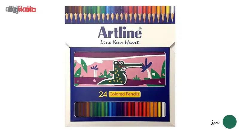 مداد رنگی 24 رنگ آرت لاین مدل ECP24-P/IL