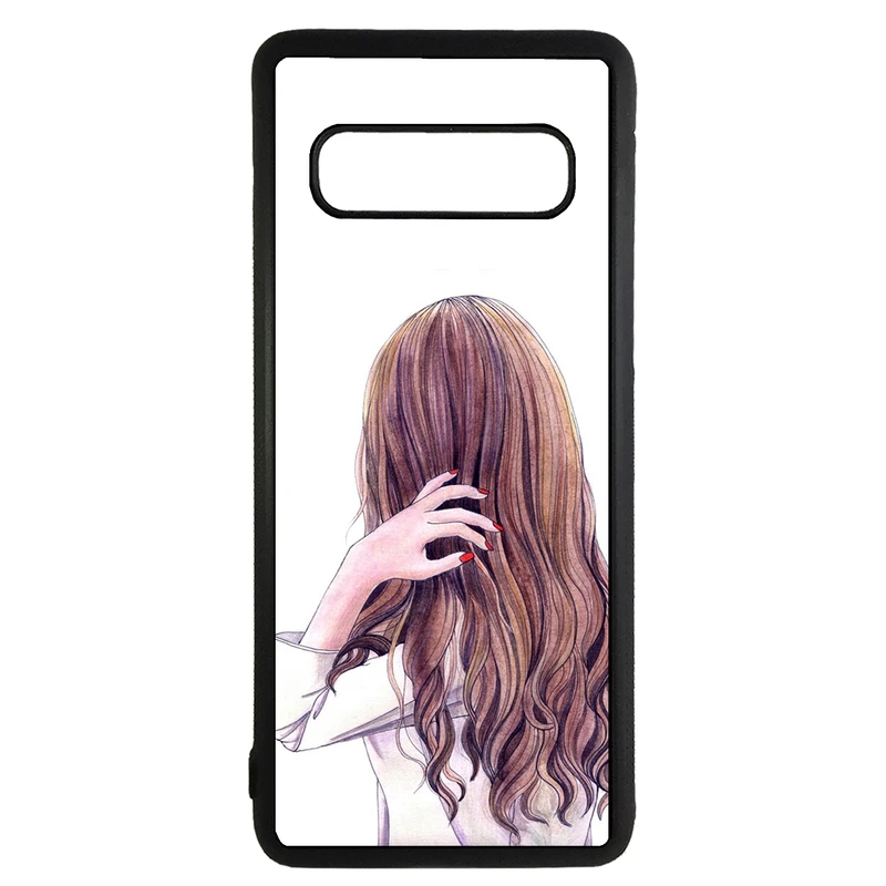 کاور طرح دختر کد 110541094302 مناسب برای گوشی موبایل سامسونگ galaxy s10 plus
