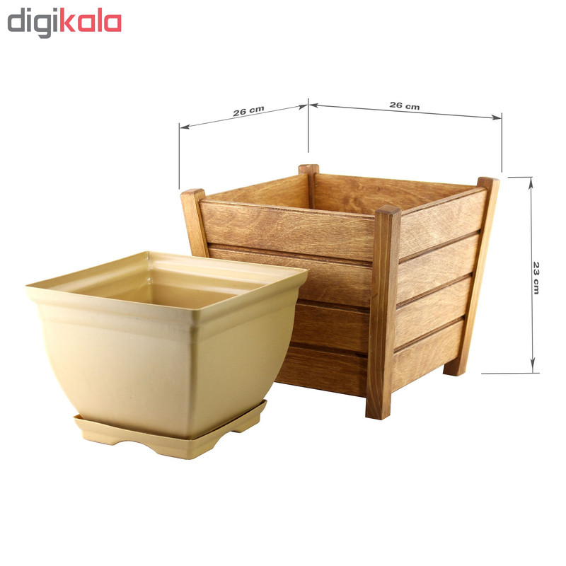 گلدان طرح روستیک مدل WFP02 گلدان طرح روستیک مدل WFP02