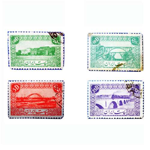 تمبر یادگاری سری دوم پستی کد 0052 مجموعه 4 عددی