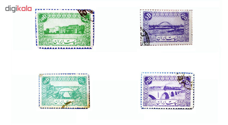 تمبر یادگاری سری دوم پستی کد 77 مجموعه 4 عددی