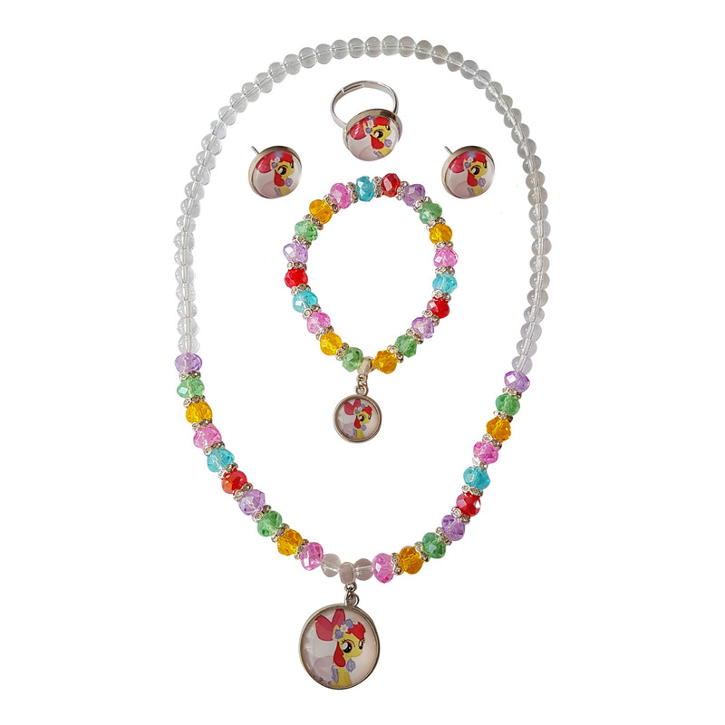 نیم ست دخترانه طرح پونی کد A-P6