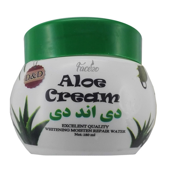 کرم مرطوب کننده دی اند دی مدل آلوئه ورا حجم 180 میلی لیتر
