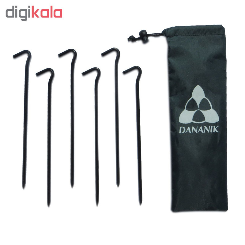 میخ چادر دانانیک کد MK119 بسته 6 عددی