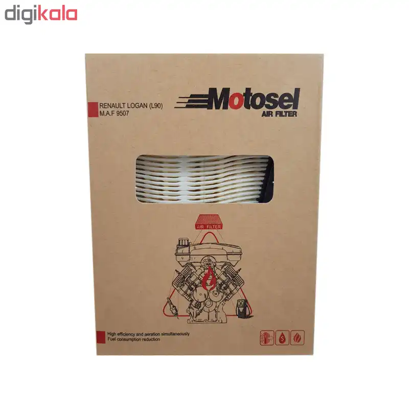 فیلتر هوا خودرو موتوسل مدل 9507 مناسب برای L90