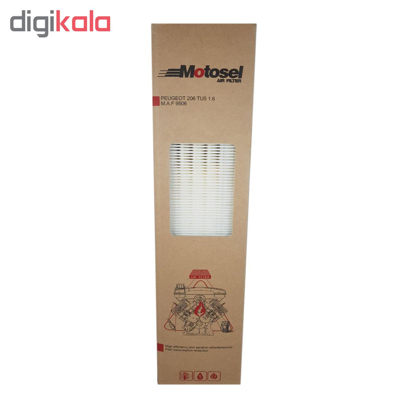 فیلتر هوا خودرو موتوسل مدل 9506 مناسب برای پژو 206 SD