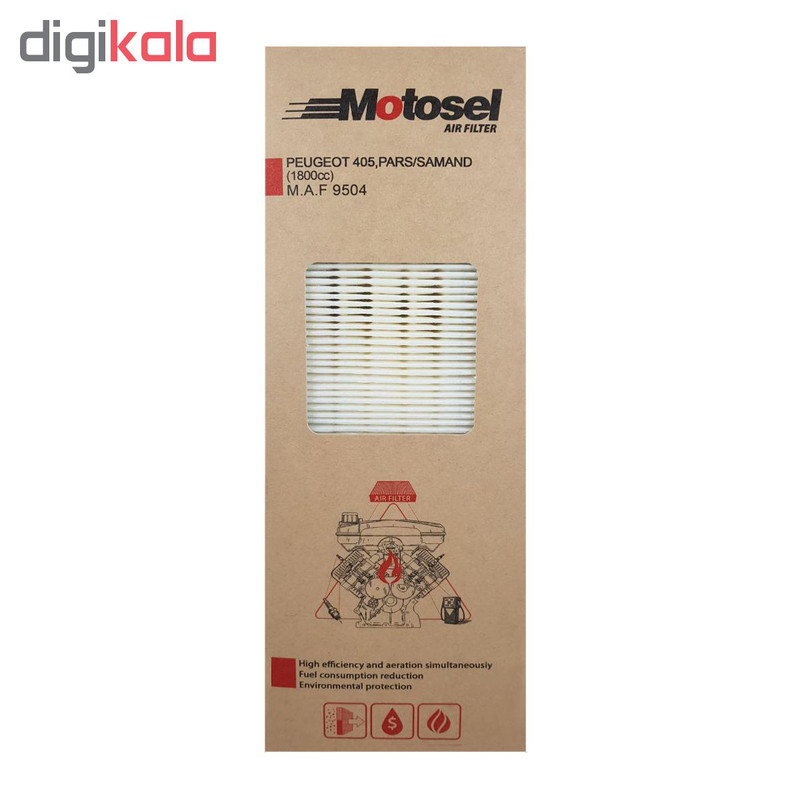 فیلتر هوا خودرو موتوسل مدل 9504 مناسب برای پژو 405