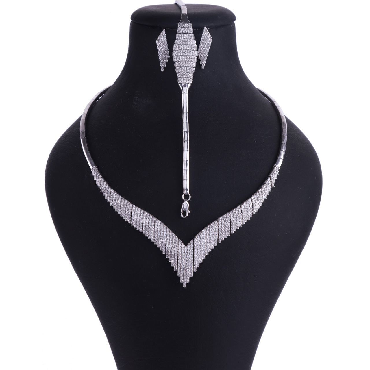 نیم ست نقره زنانه کد 1119H1