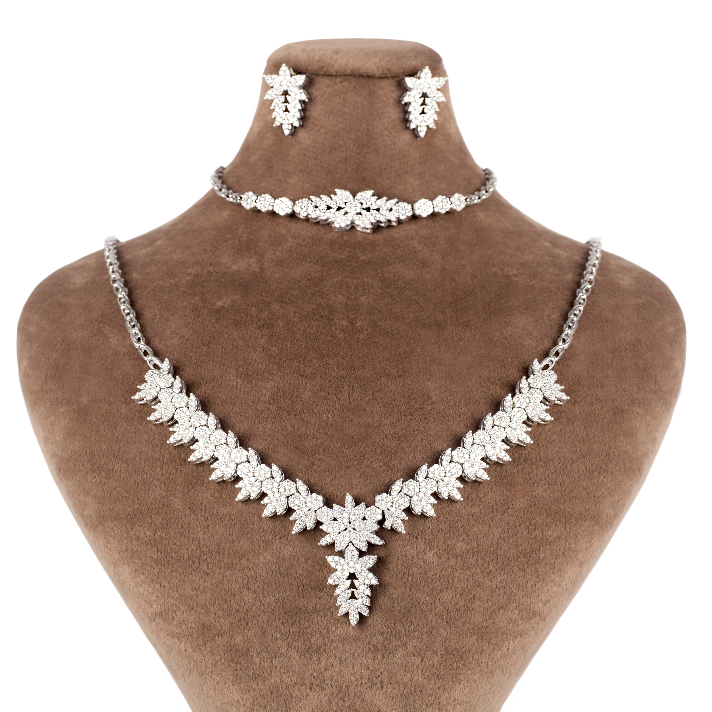 نیم ست نقره زنانه کد 1120E1