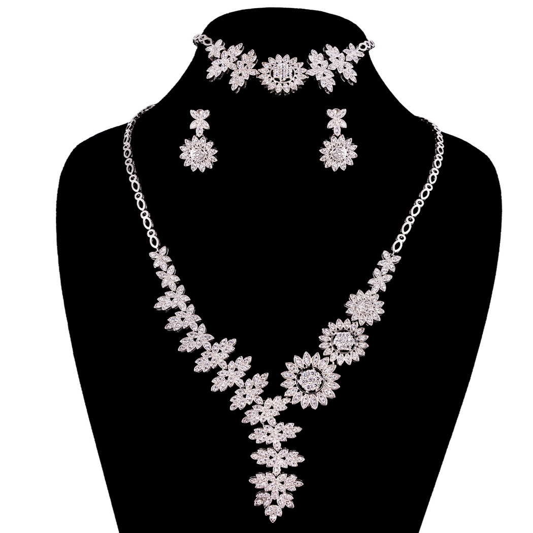 نیم ست نقره زنانه کد 1124T1