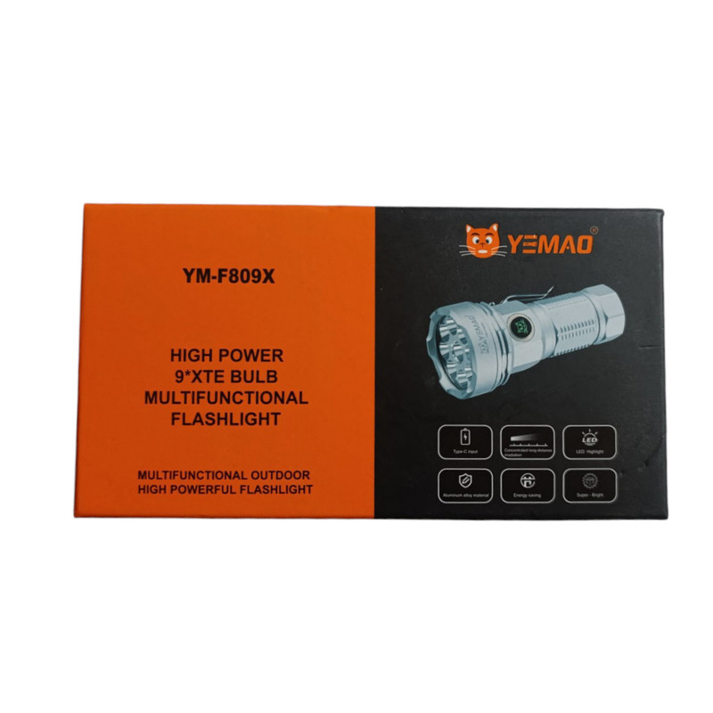چراغ قوه دستی یئماو مدل YM-F809x رنگ نور مهتابی