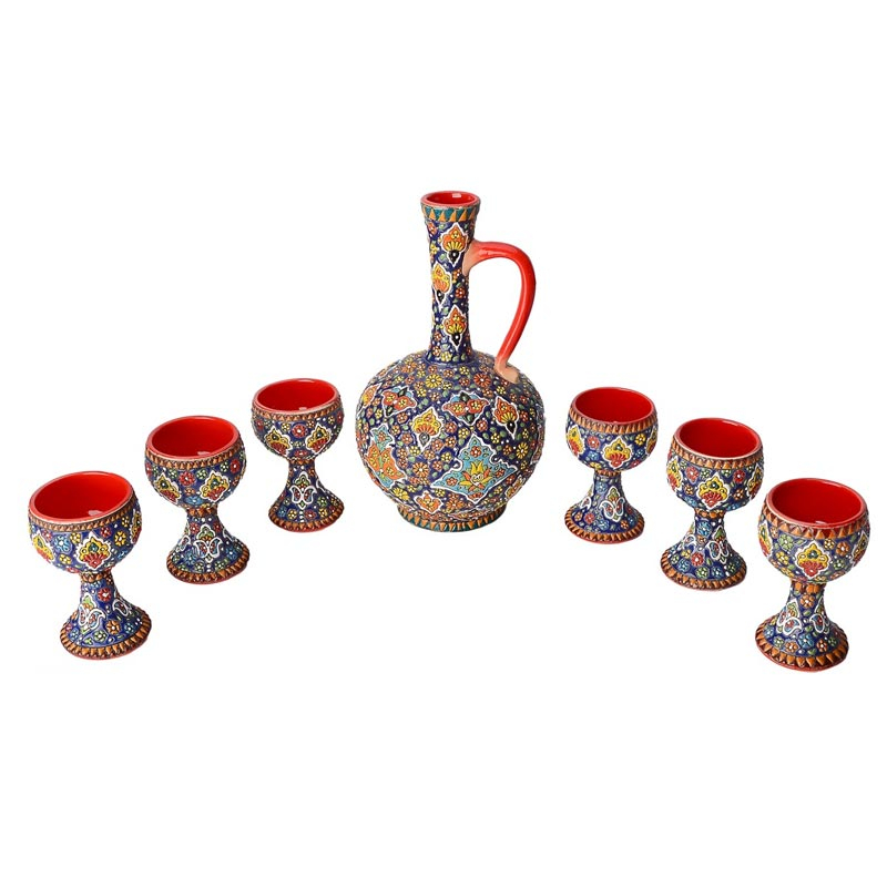 سرویس شربت خوری میناکاری کد 1010003101