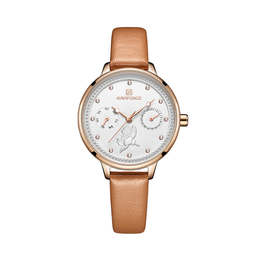 ساعت مچی عقربه ای زنانه نیوی فورس کد NF5003-RG