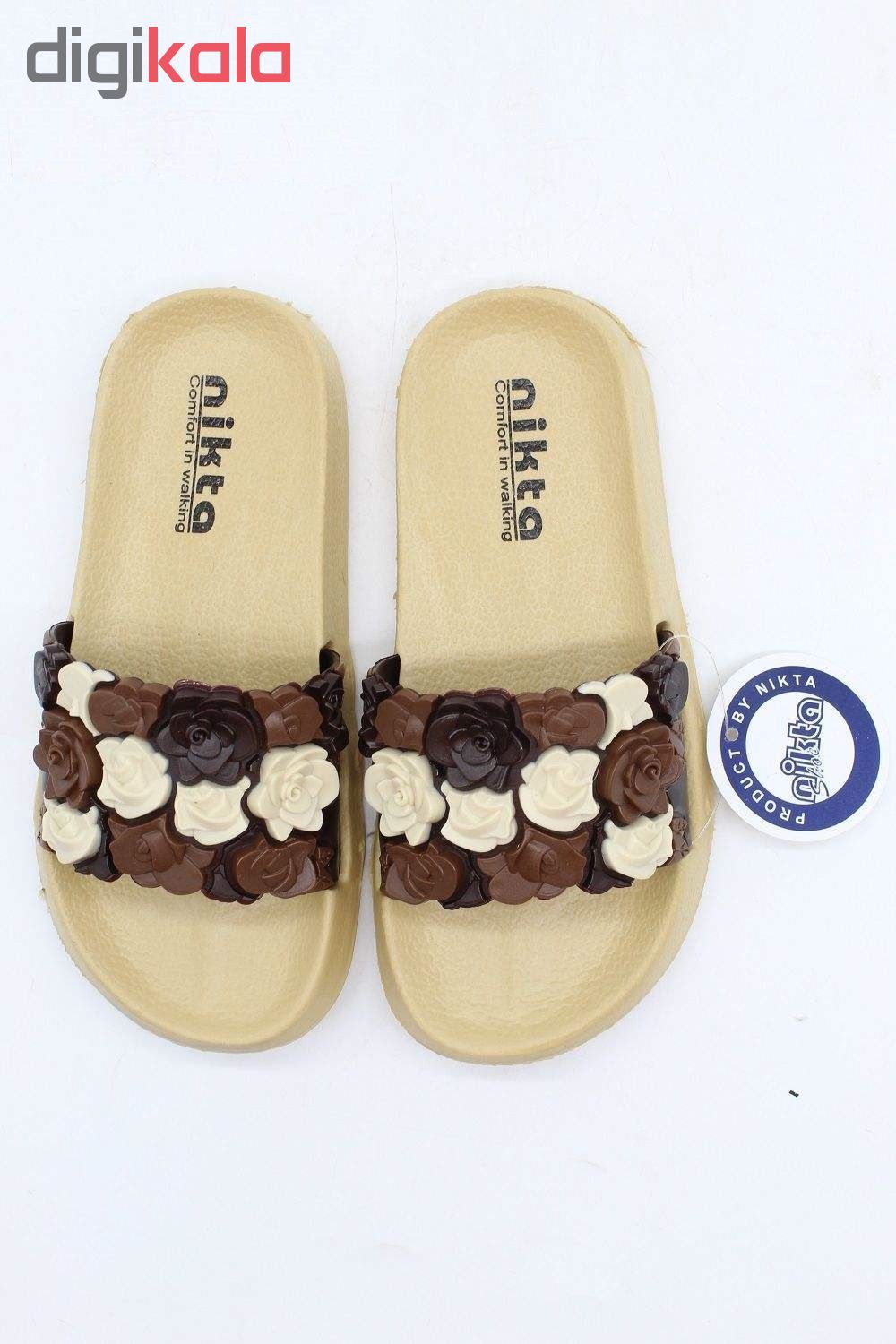 دمپایی دخترانه نیکتا مدل K1-497-3gol-RD -  - 9